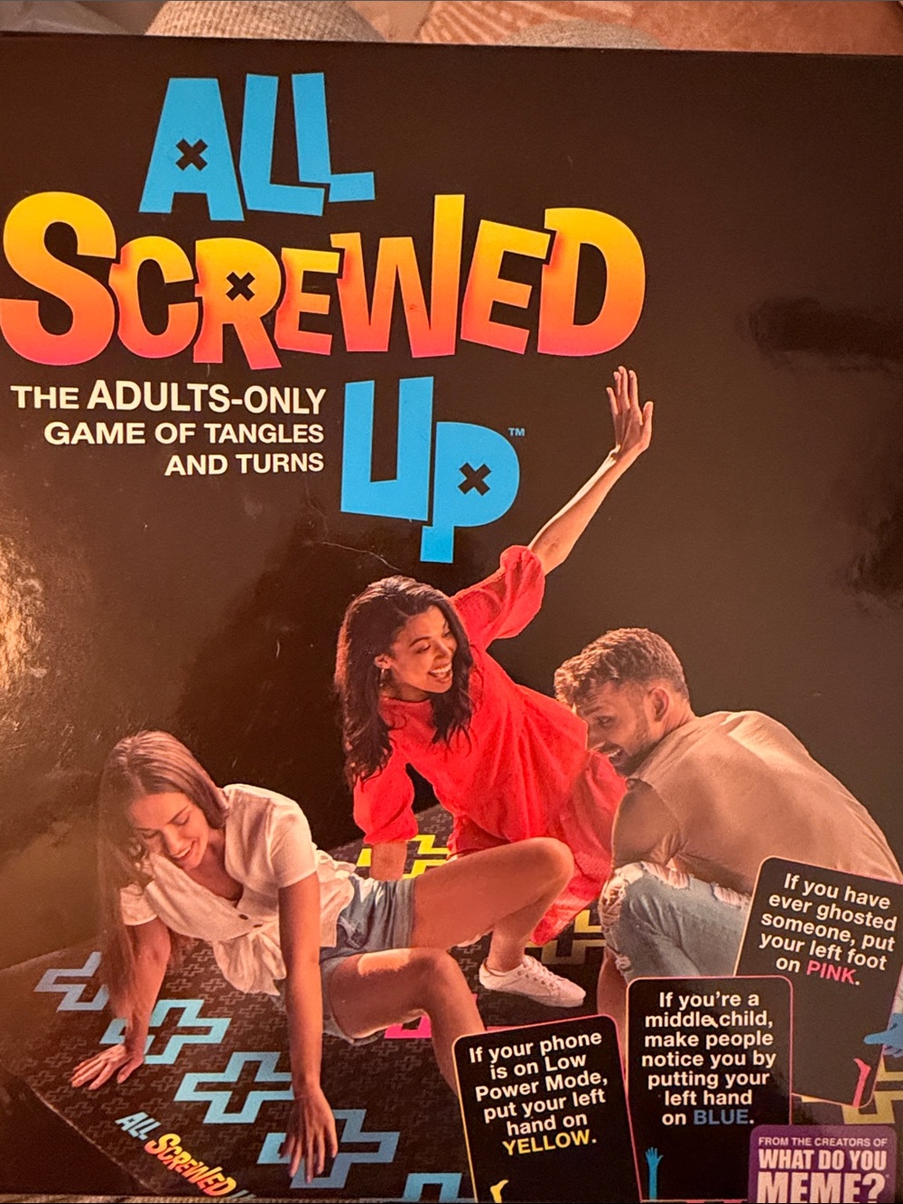 All Screwed Up Adults-Only Party Game - Black with Multicolor Accents